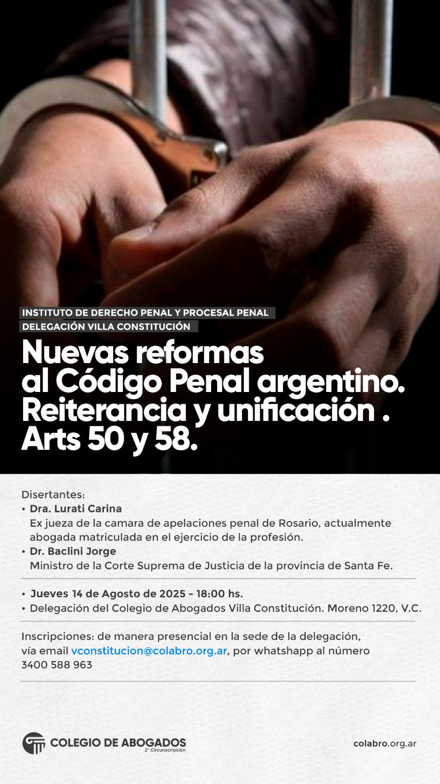 Nuevas reformas al Código Penal Argentino. Reiterancia y unificación . Artículos 50 y 58. -  14/08/2025